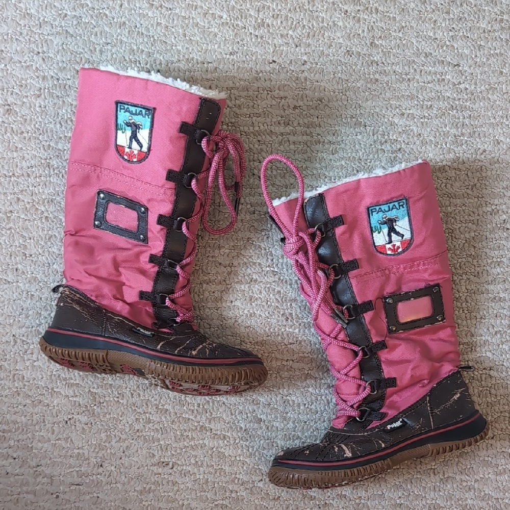 Pink Pajar Tall Snow Boots